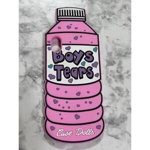 Boys Tears Case Dolls Pink Cover Case iPhone XR 6.1" 3D Cartoon Soft Silicone
